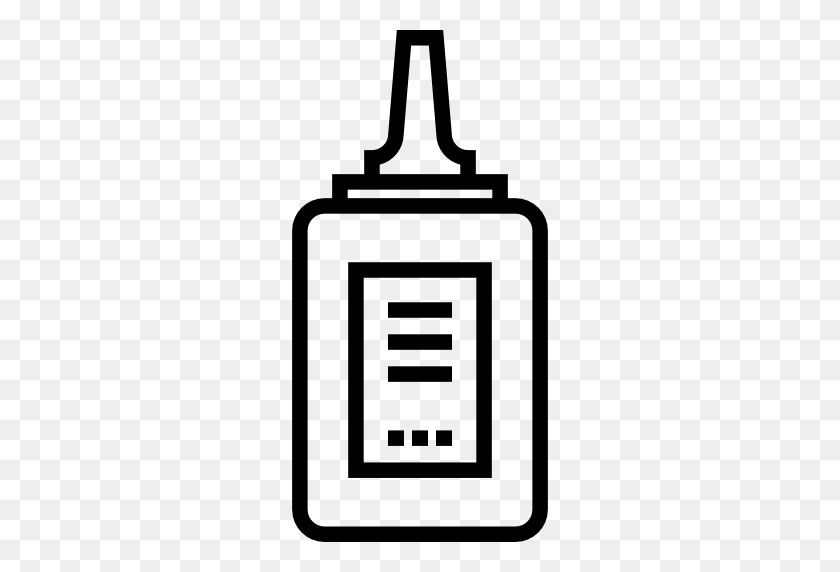 512x512 Education, Glue, Bottle, Liquid, Tools And Utensils Icon - Glue Clipart Black And White