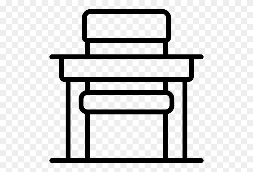 512x512 Education, Student, Desk, Studying, High School, Desk Chair Icon - Student Desk Clipart