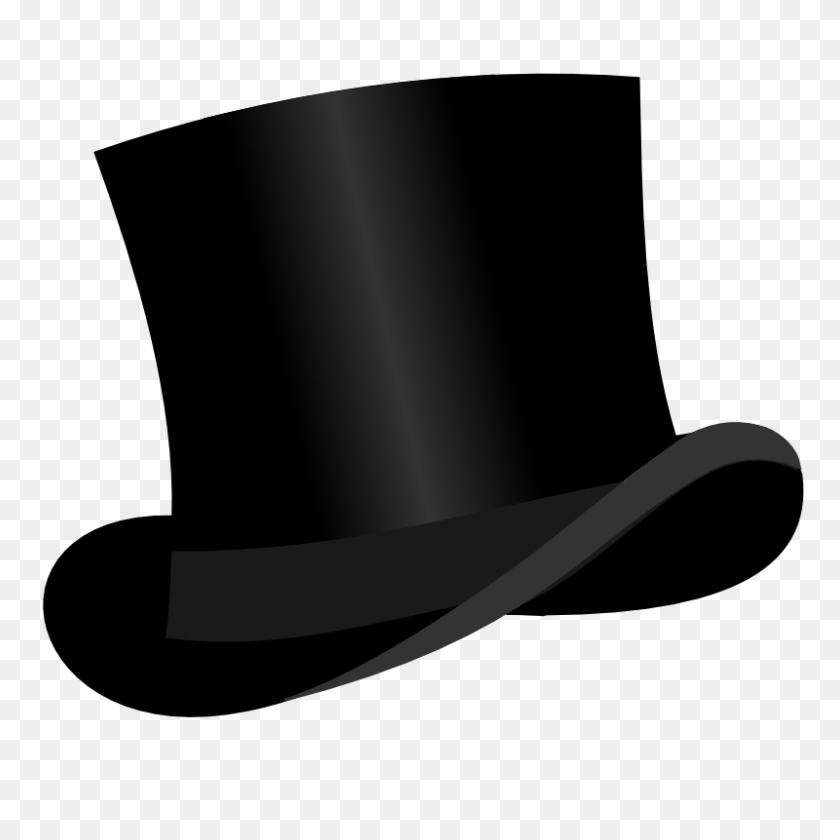800x800 Educlips Educasong {free} Blank New Year Top Hat Clip Art - Black Hat Clipart