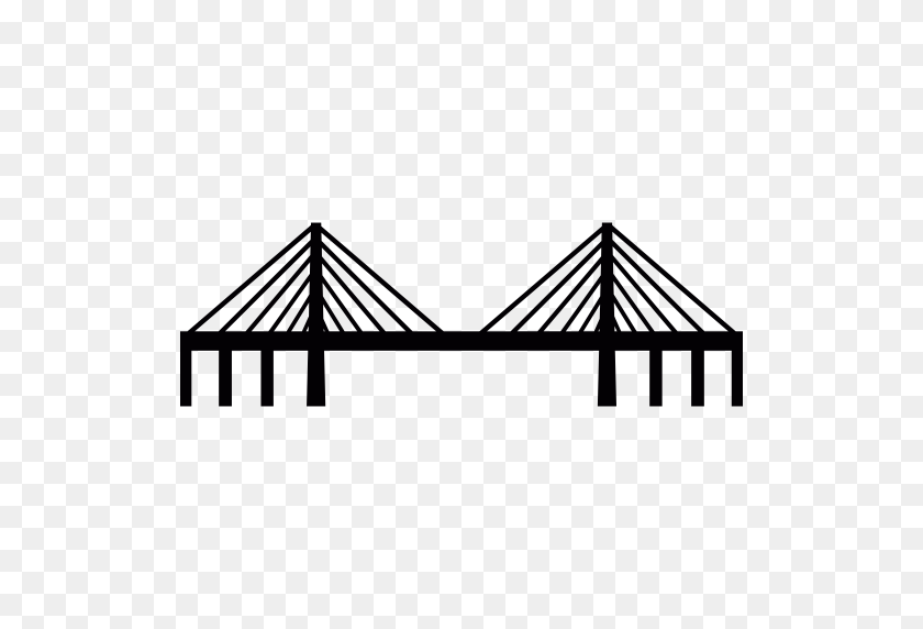 512x512 Eeuu, Puente, Boston, Monumentos, Icono De Massachusetts - Imágenes Prediseñadas De Puente En Blanco Y Negro