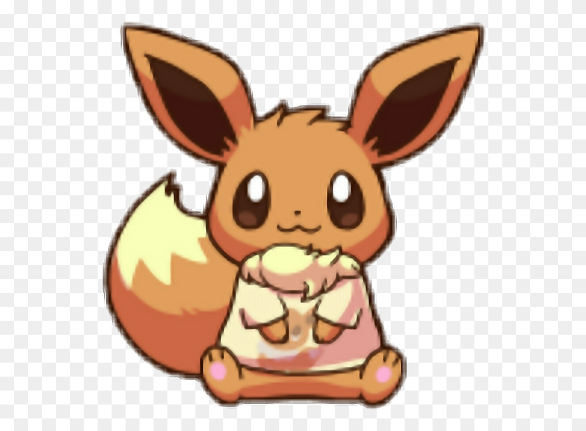 552x558 Eevee Pokemon Kawaii - Eevee Clipart