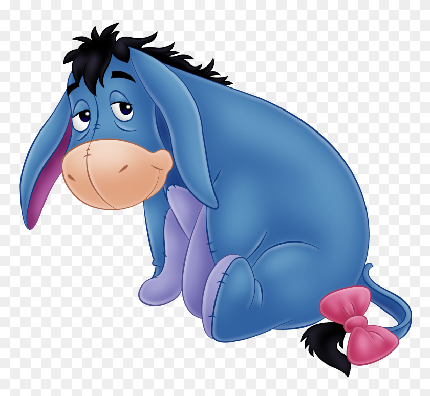 3262x2989 Eeyore Free Png Clip Art - Free Clipart Images