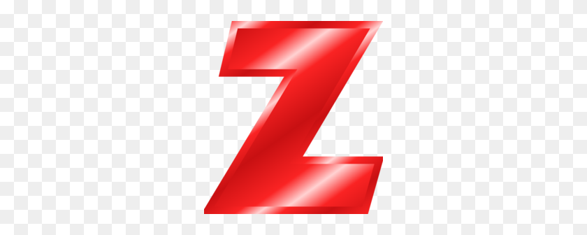 256x276 Effect Letters Alphabet Red Clipart - Z Clipart