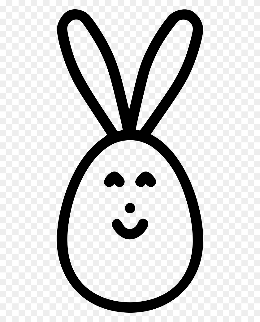 474x980 Яйцо Кролика Уши Кролика Пасхальные Украшенные Значок В Формате Png Скачать Бесплатно - Кроличьи Уши В Png