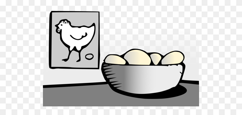 542x340 Egg Carton Chicken Fried Egg Food - Chicken Black And White Clipart