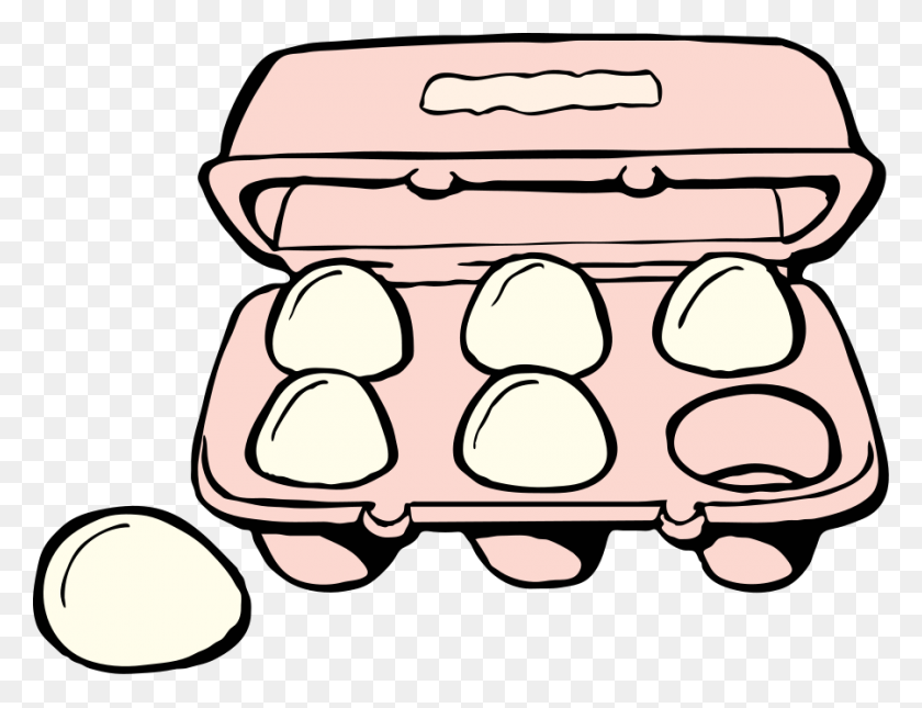 900x676 Egg Carton Clip Art Egg Clip - Empty Clipart