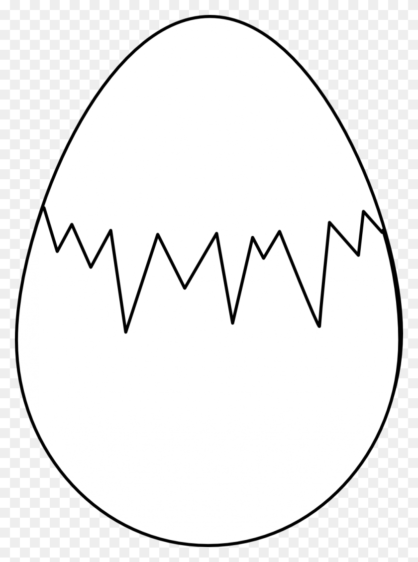 999x1370 Яйцо Клипарт Черно-Белое C Бесплатные Картинки С Курицей - Клипарт Куриное Яйцо