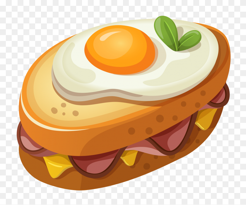 2526x2078 Egg Sandwich Clipart Clip Art Images - Breakfast Clipart PNG