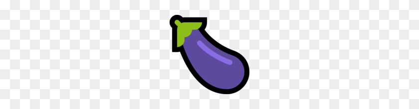 160x160 Eggplant Emoji On Microsoft Windows Anniversary Update - Eggplant Emoji PNG