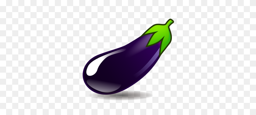 320x320 Eggplant Emojidex - Eggplant Emoji PNG