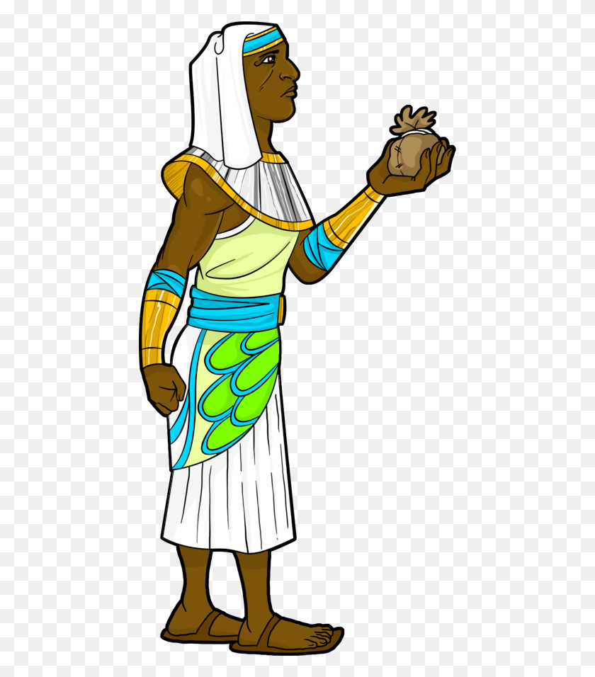 448x896 Egypt Clipart Egyptian Priest - Egyptian PNG