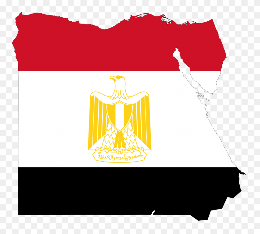2048x1828 Egypt Flag Map - Egyptian Pyramid Clipart