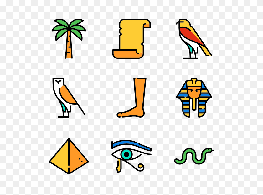 600x564 Paquetes De Iconos De Egipto - Egipto Png