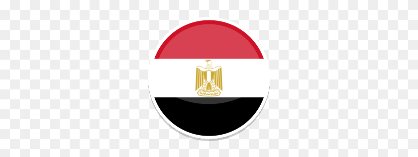 256x256 Egipto Icono Redondo De Banderas Del Mundo Iconset Diseño De Icono Personalizado - Banderas Del Mundo Png