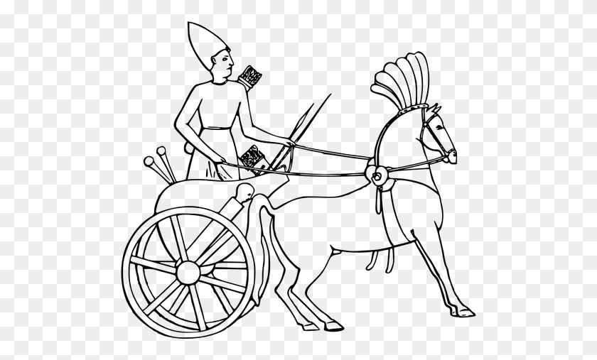 500x447 Egyptian Chariot Image - Chariot Clipart