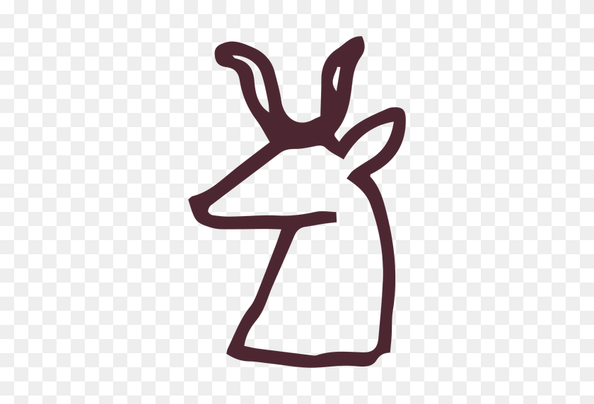 512x512 Egyptian Hieroglyphics Deer Symbol - Egyptian PNG