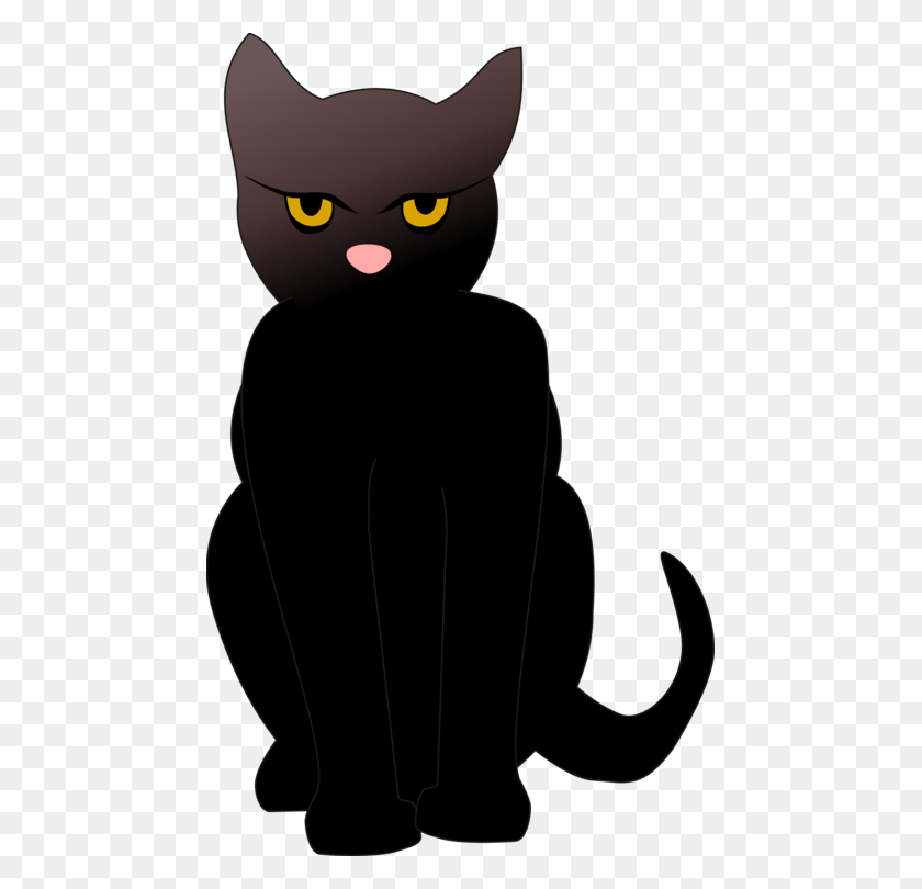 463x750 Egyptian Mau Kitten Black Cat Silhouette Computer Icons Free - Cat Silhouette PNG
