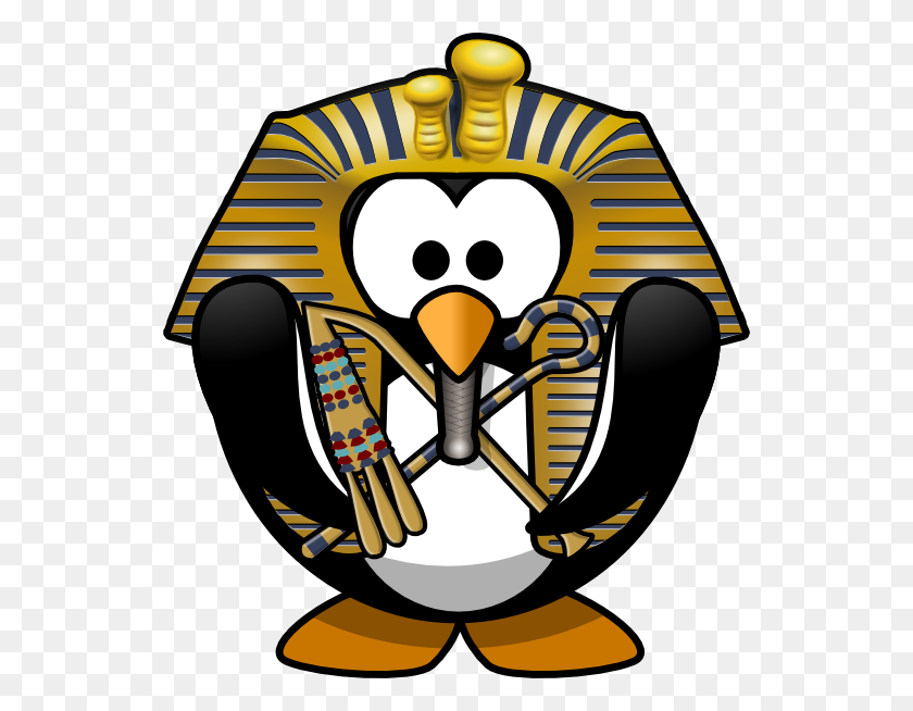 540x594 Pingüino Egipcio Clipart - Pirámide Egipcia Clipart