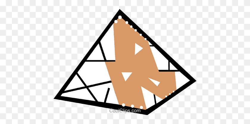 480x356 Egyptian Pyramid Royalty Free Vector Clip Art Illustration - Egyptian Pyramid Clipart