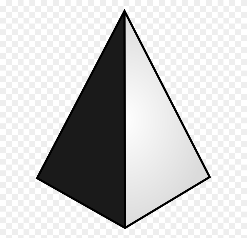 597x750 Египетские Пирамиды Образуют Черно-Белое Трехмерное Пространство - Пирамида Клипарт