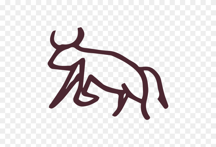 512x512 Egyptian Traditional Aggressive Bull Symbol - Egyptian PNG