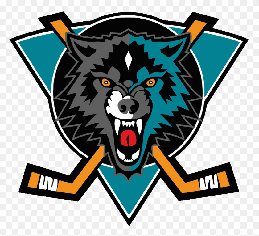 1052x950 Ehl Wolves - Wolf Logo PNG