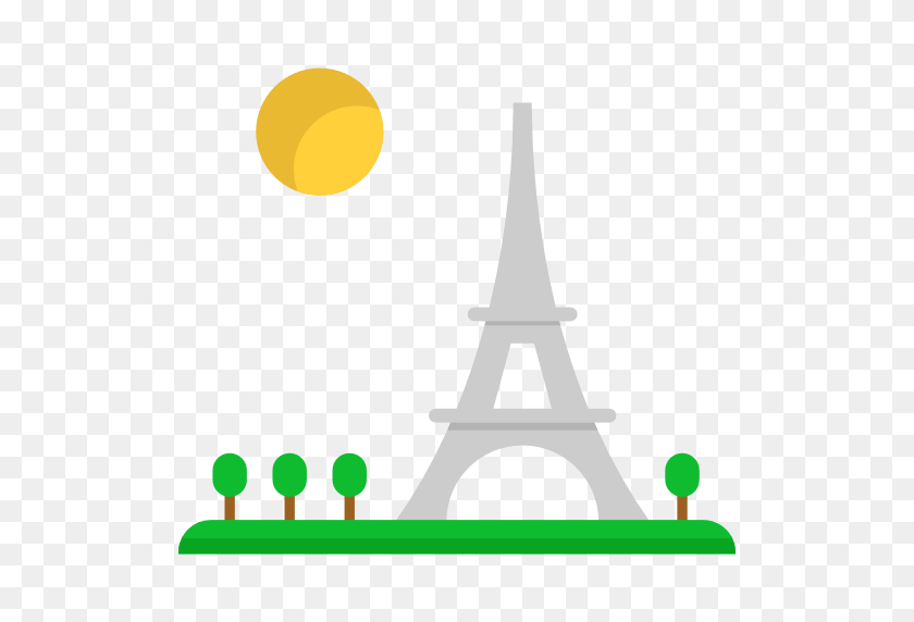 512x512 Torre Eiffel, Ingeniería, Arquitectura, Monumentos, Europa - Clipart Blanco Y Negro De La Torre Eiffel