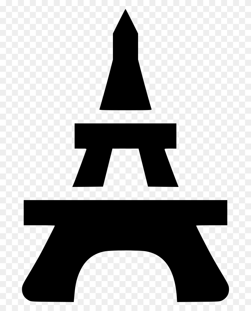 694x980 Eiffel Tower Png Icon Free Download - Eiffel Tower Black And White Clipart