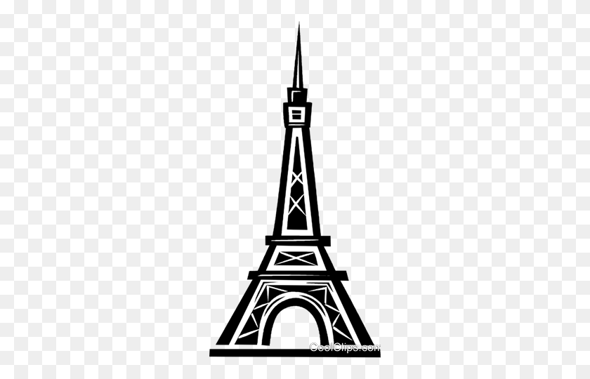 244x480 Eiffel Tower Royalty Free Vector Clip Art Illustration - Paris Eiffel Tower Clipart