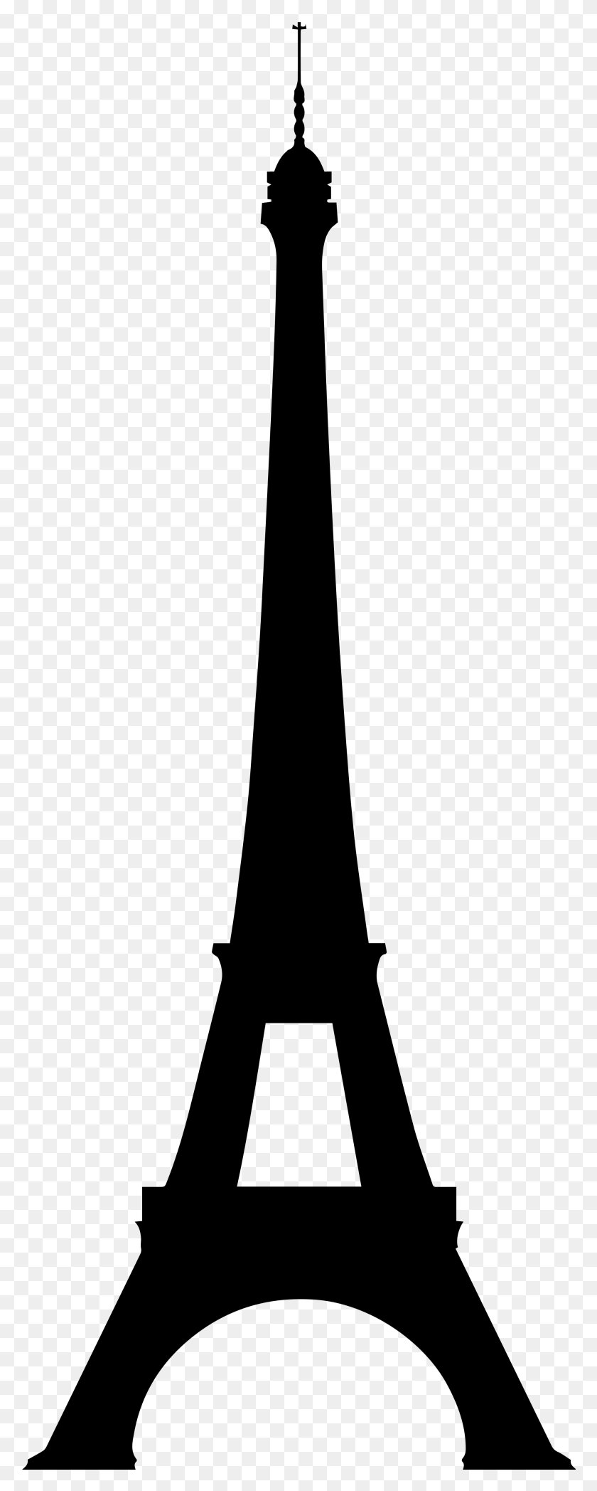 2000x5219 La Silueta De La Torre Eiffel - Torre Eiffel Png