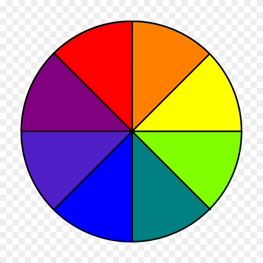1100x1099 Eight Colour Wheel - Color Wheel PNG