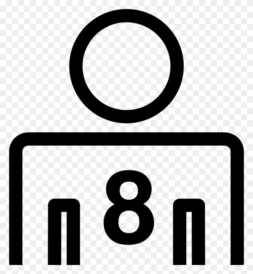 898x980 Eight Persons Or Person Number Png Icon Free Download - Number 8 PNG