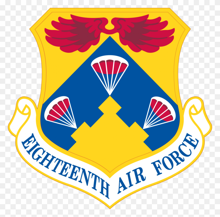 1000x987 Eighteenth Air Force - Air Force Emblem Clip Art