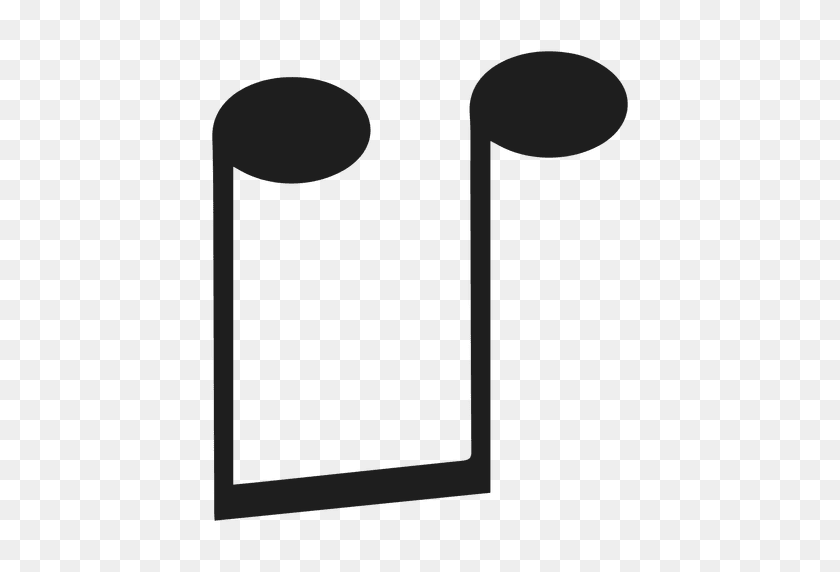 512x512 Eighth Note Music Upside Down - Music Notes PNG Transparent