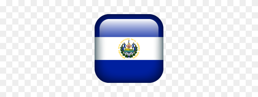 256x256 Эль, Сальвадор, Флаги, Значок Флага Без Значков Флага Без Полей - Флаг Сальвадора Png