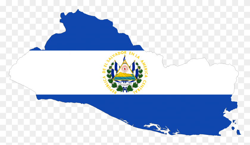 2272x1247 El Salvador Map Flag Icons Png - El Salvador Flag PNG
