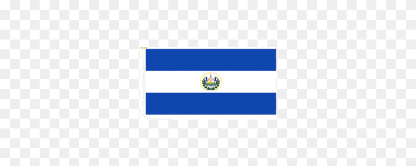 276x276 El Salvador Table Flag Flag Of El Salvador Gold Top Table - El Salvador Flag PNG