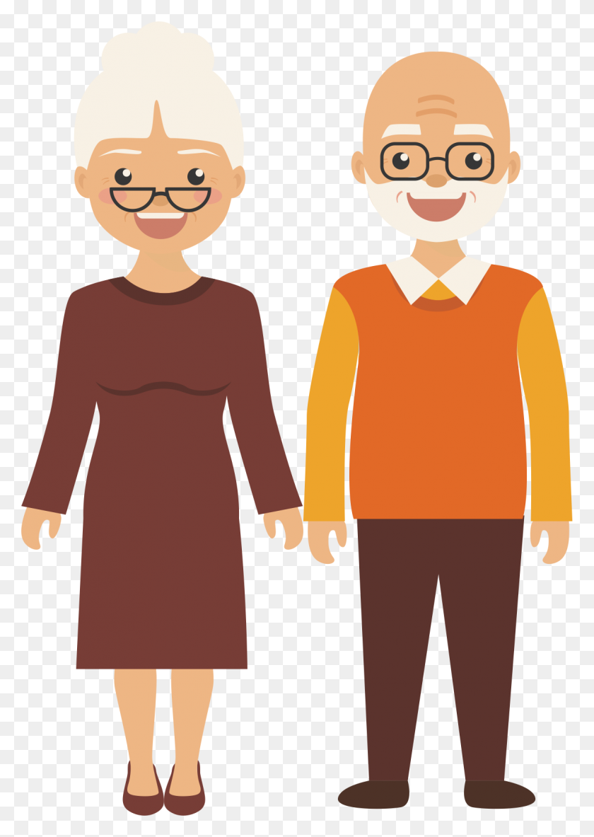 1165x1678 Картинки Для Пожилых Людей - Семейный Сбор Клипарт