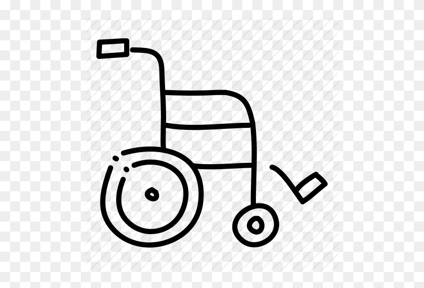 512x512 Elderly, Health, Hospital, Medical, Physician, Sketch, Wheelchair Icon - Sketch PNG