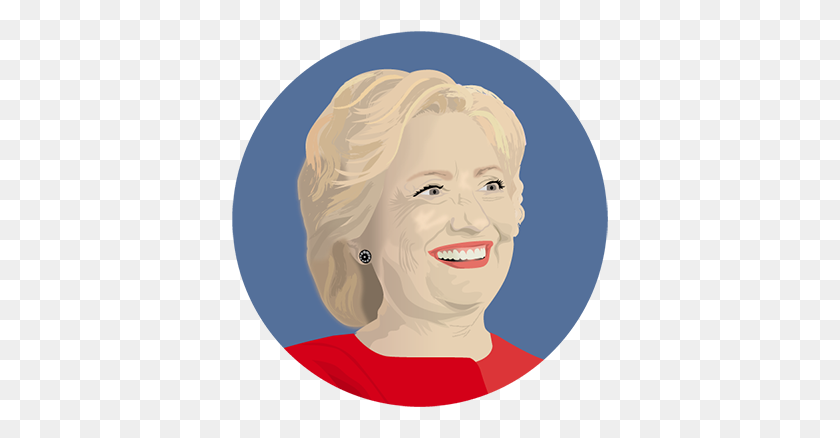 377x378 Election Latest Results On State, Local, Federal Races - Hillary Clinton Face PNG