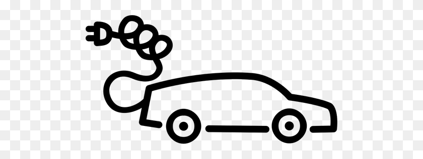 500x257 Electric Car - Eel Clipart Black And White