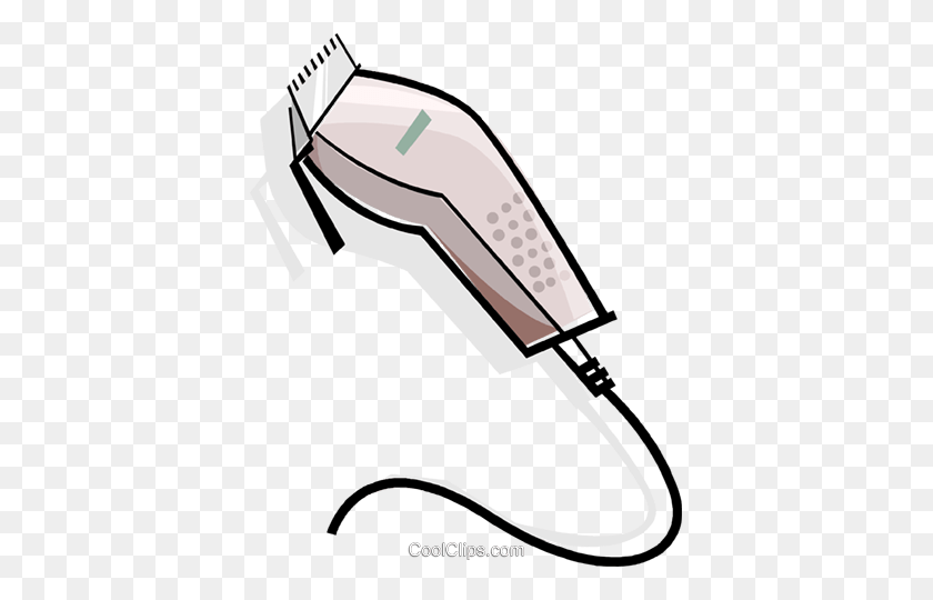 389x480 Electric Clippers Royalty Free Vector Clip Art Illustration - Clippers Clip Art