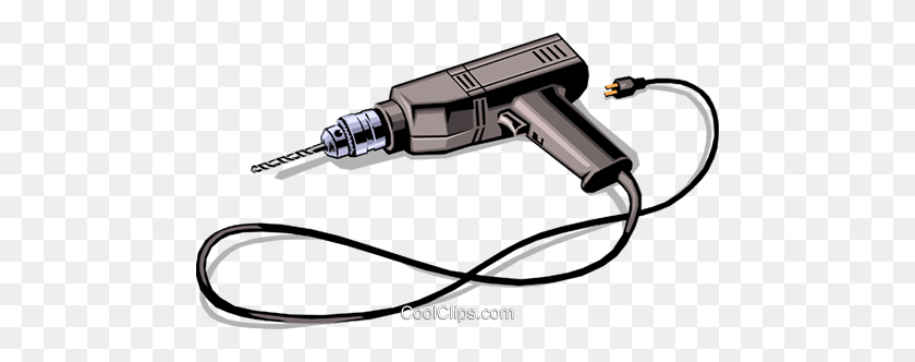 480x272 Electric Drill Royalty Free Vector Clip Art Illustration - Power Drill Clipart