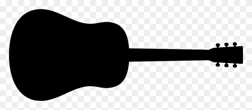 864x340 Electric Guitar Bass Guitar Music Acoustic Guitar - Electric Guitar Clipart Black And White
