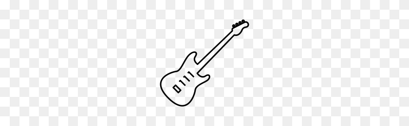 200x200 Electric Guitar Icons Noun Project - Guitar Icon PNG