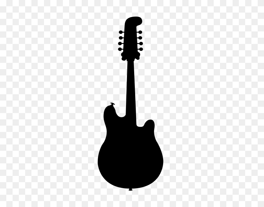 463x599 Electric Guitar Silhouette Clip Art, Magic Hand Ipad Wallpaper - Guitar Black And White Clipart