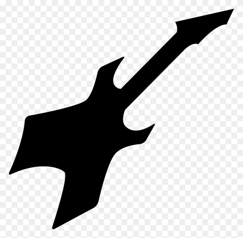 982x964 Electric Guitar Silhouette Png Icon Free Download - Guitar Silhouette PNG