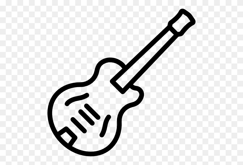 512x512 Electric Guitar, Stick Man, Musician, People, Guitar Player Icon - Bass Guitar Clipart Black And White
