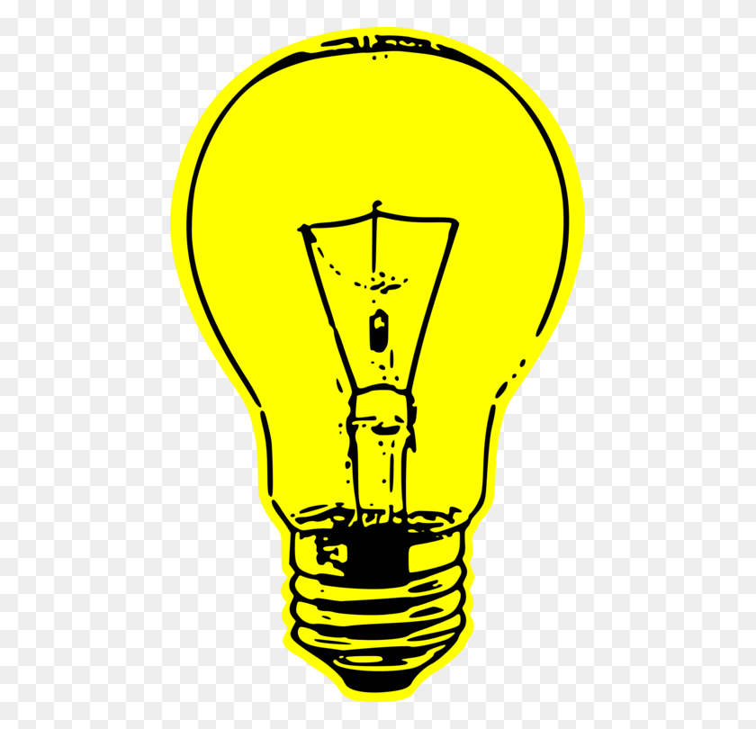 461x750 Electric Light Black And White Electricity Incandescent Light Bulb - Electricity Clipart Black And White