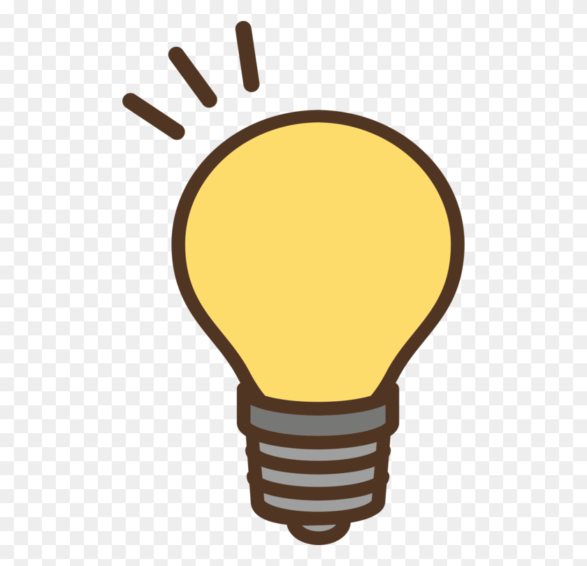 490x750 Electric Light Incandescent Light Bulb Electricity Silhouette Free - Yellow Light Clipart